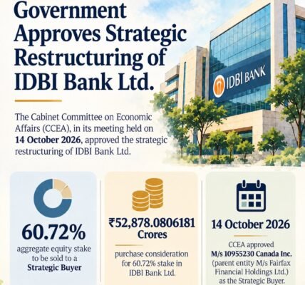 government approved the strategic restructuring of IDBI Bank Limited